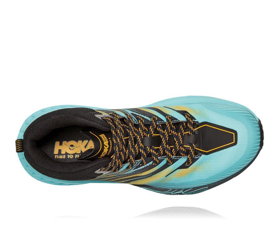 Tenis Trail Hoka One One Feminino Azuis - Speedgoat Mid Gore-Tex 2 - 691-BYJODQ